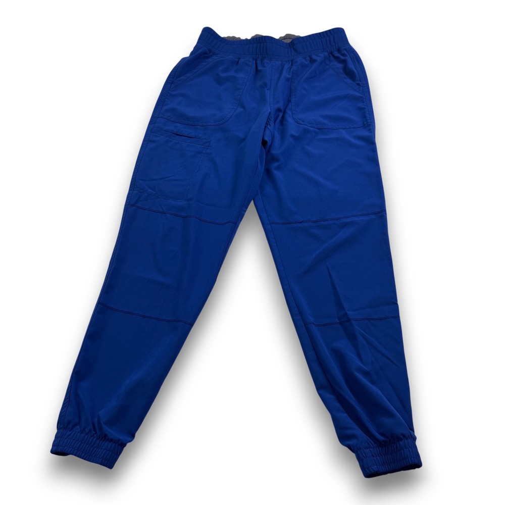 Scrubstar Premium Scrubwear Women Electric Blue Jogger Scrub Pants Small WM122A